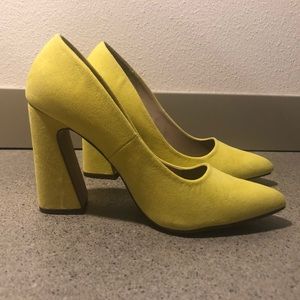 Neon Yellow Heels